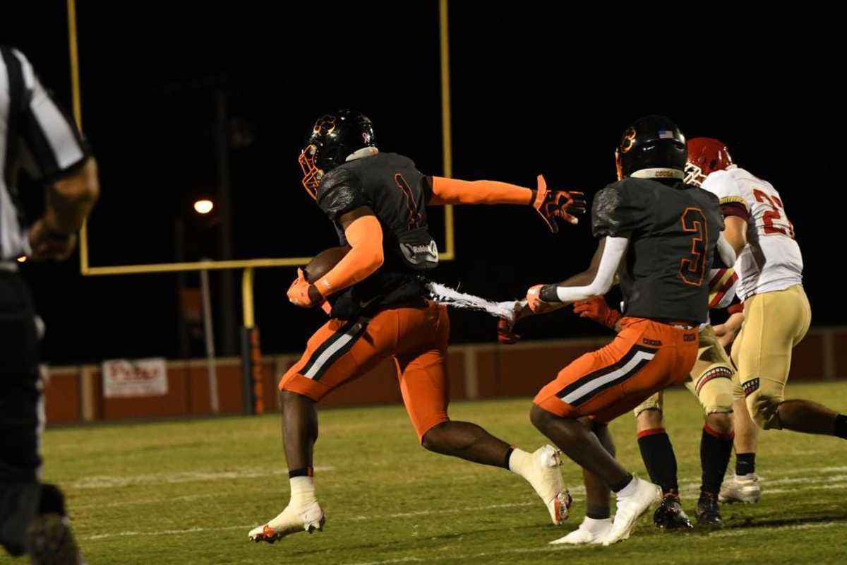 Kionte Curry (1) of Coca (Fla.) High School recorded 32 tackles, one interception and 10 pass deflections in his senior season this fall.